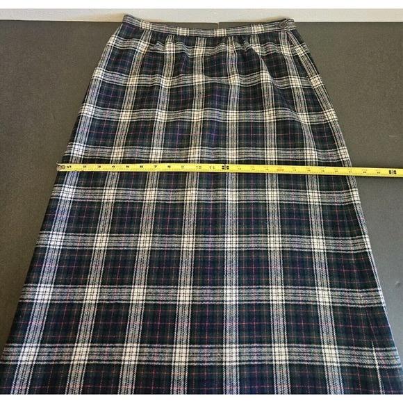Pendleton Signature Size 12 Murray TARTAN Dress PLAID Virgin Wool Skirt USA - Picture 13 of 14
